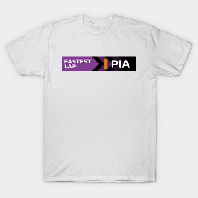 Oscar Piastri Fastest Lap F1 T-Shirt by F1LEAD